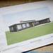 A rendering of Paul Hickman's renovated mid-century house are seen in the under construction kitchen. Melanie Maxwell I AnnArbor.com